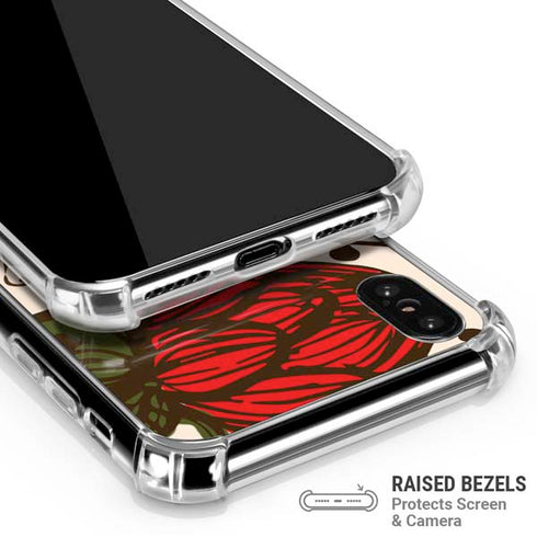 Rose Bud Floral iPhone XS Max Clear Case
